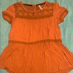 Mustard yellow exhilaration top